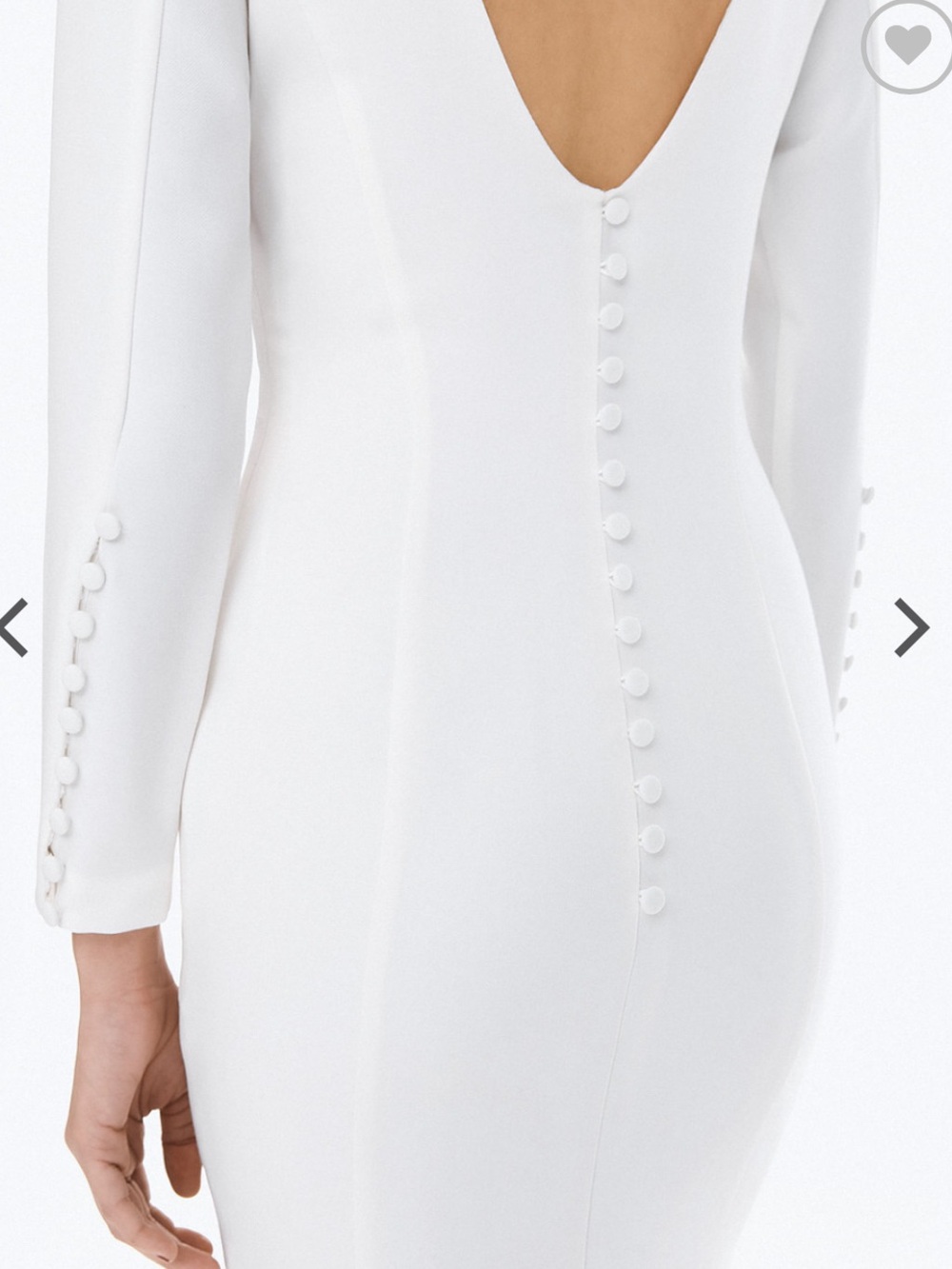 Long-sleeve midi godet dress